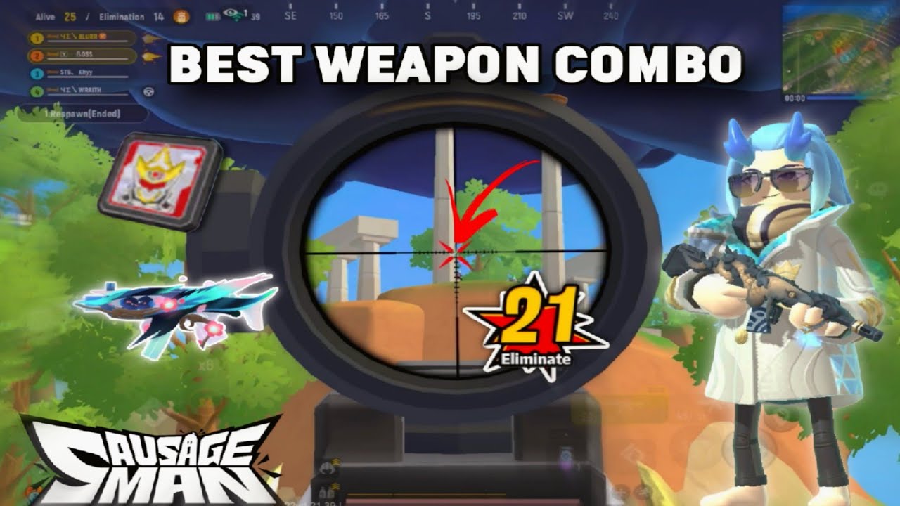 Mp5 + Qbz-192 🔥 Ph Quad Gameplay SAUSAGE MAN