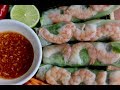 How to Make Vietnamese Fresh Shrimp Spring Rolls with Spicy Lime Fish Sauce Dipping