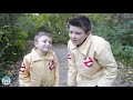 Ghostbusters brothers work together to help the park and community! Fun family friendly kids skit