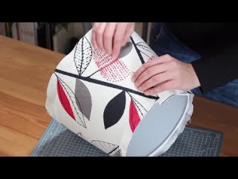 How to recover a lamp shade with