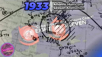 1933 Atlantic Hurricane Season Animation