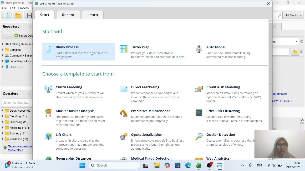 Praktikum Perhitungan Metode Linier Pada Excel dan Rappid Miner
