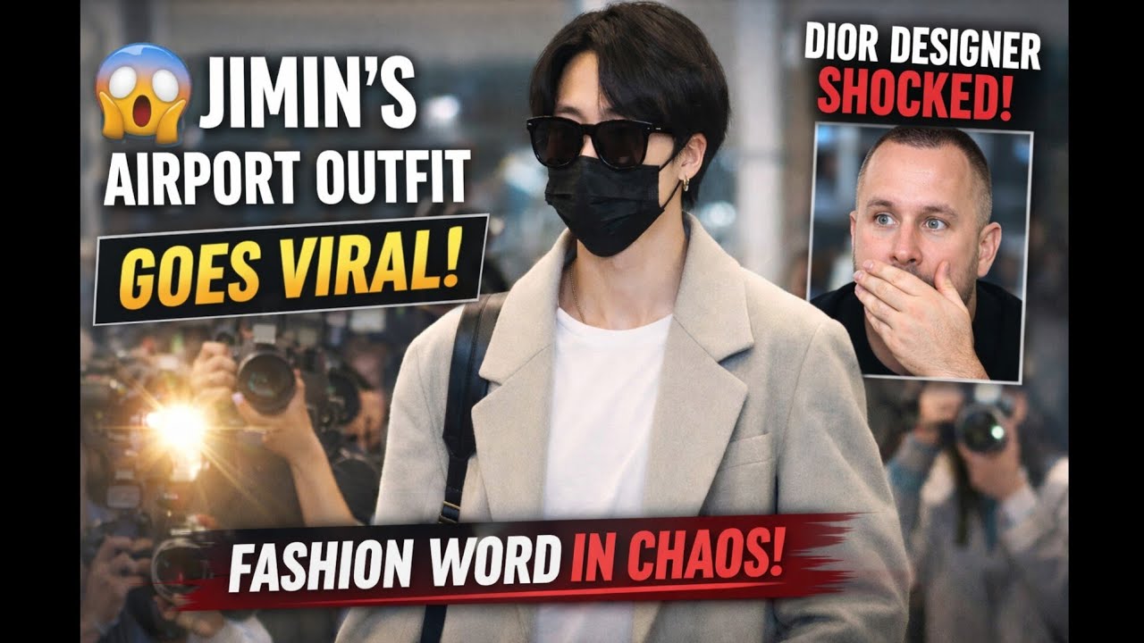 Jimin’s Incheon Airport Outfit Goes Viral — Even DIOR Designer Was Shocked