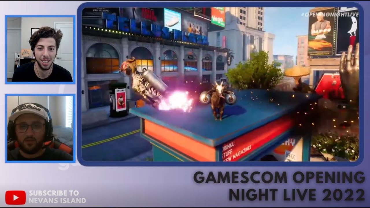 GOAT SIMULATOR 3 GAMEPLAY TRAILER REACTION GAMESCOM OPENING NIGHT LIVE 2022