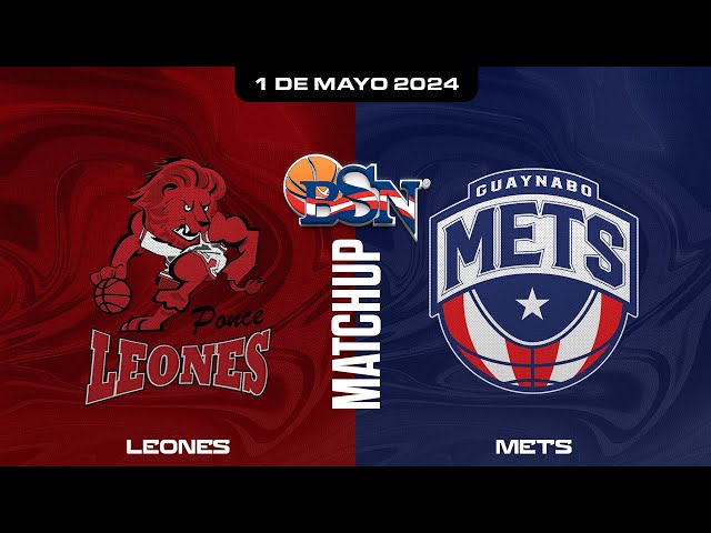 Leones de Ponce vs. Mets de Guaynabo - BSN2024