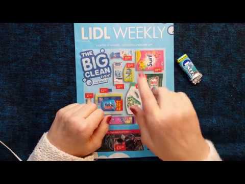 ASMR | Whispered Reading & Gum Chewing | New Lidl Sales Circular Leaflet