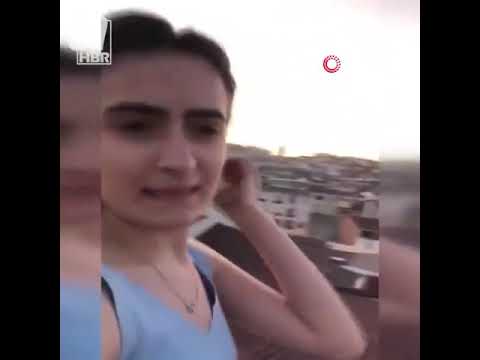 Tiktok videosu çeken genç kızın ölüm anı!