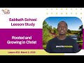 Sabbath School Lesson Summary: Lesson 10 (Monday)