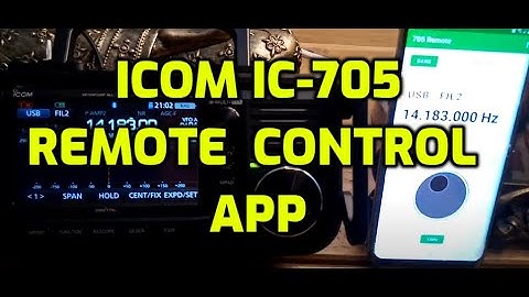 Icom IC 705 remote control app using Bluetooth