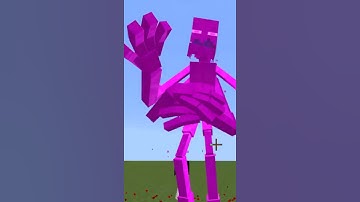 mutant enderman vs little girl #minecraft #minecraftpe #mcpe #minecraftmods #minecraftshorts