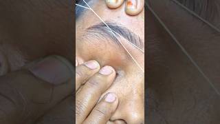 Threading #and #eyebrow# banane# ka tarika# shortvideo #
