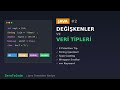 Java Dersleri #2: Değişkenler ve Veri Tipleri | int, String, boolean, double