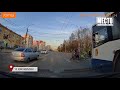 Видеорегистратор  Чуть не сбили пешехода на Октябрьском проспекте  Место происшествия 06 10 2021