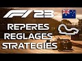 F1 23 australie  repres  set up  strategies