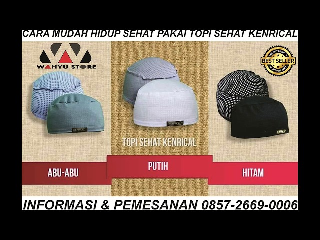 aiueo demo topi sehat kenrical (seller - 085726690006)