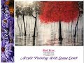 Acrylic Painting Tutorial Red Tree