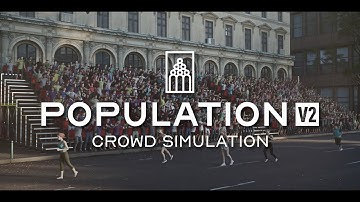 Population V2 - Crowd simulation Addon for Blender Demo