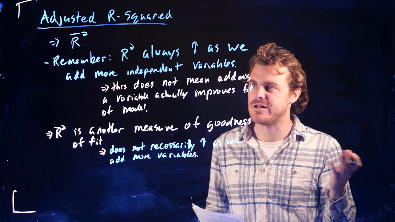 Further issues adj r squared youtube