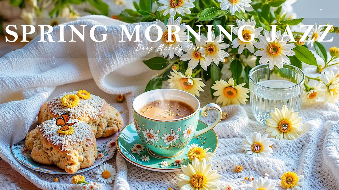 Расслабляющий весенний утренний кофе-джаз ☕ Джаз-пианино и босса-нова для учебы и фокуса