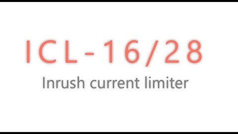 AC Inrush current limiter ICL series