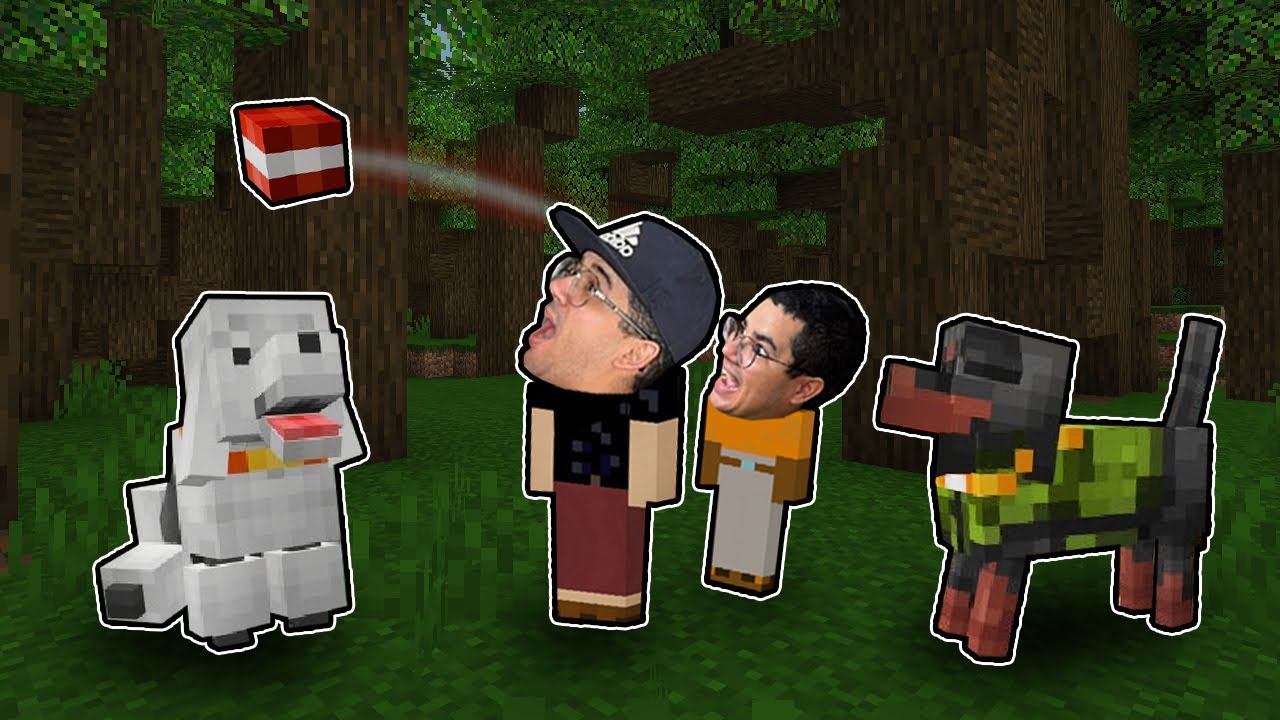 ADOTAMOS NOVOS CACHORRINHOS NO MINECRAFT!