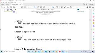Grade 2 Explore the window & Drop-Down menu Part2