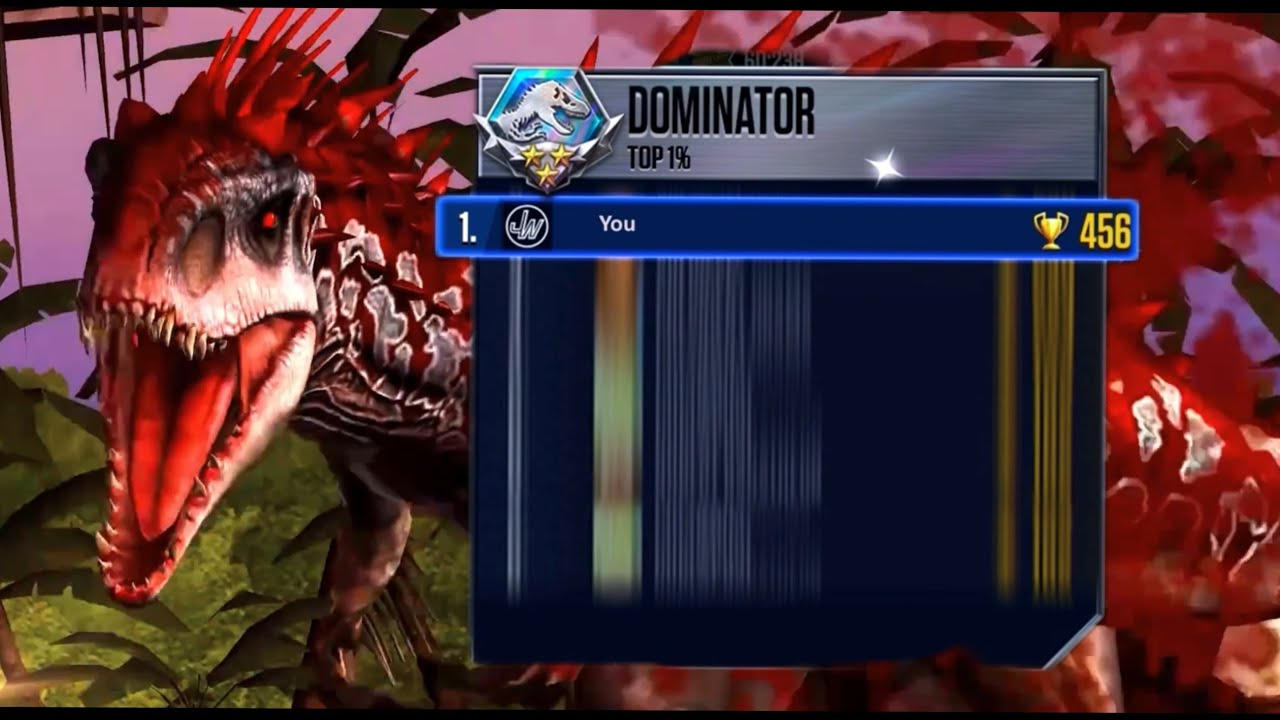 Number 1 Dominator in Jurassic World The Game #video #jurassicworld #viral #indominusrex 