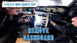 How To Remove Dashboard Volvo 850 QUICK DIY