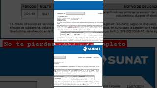 Mira el vídeo completo en mi canal * Multa por declarar fuera de plazo y su gradualidad |SUNAT 2025.