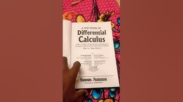 BSc 1st year math book differential calculus