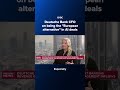 Deutsche Bank CFO on being the 'European alternative' in AI deals