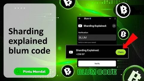 Sharding explained blum video code #ShardingExplained #pintumondal #blum