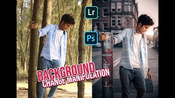 REALISTIC BACKGROUND CHANGE USING YOUR PHONE || LIGHTROOM MOBILE || PHOTOSHOP TOUCH