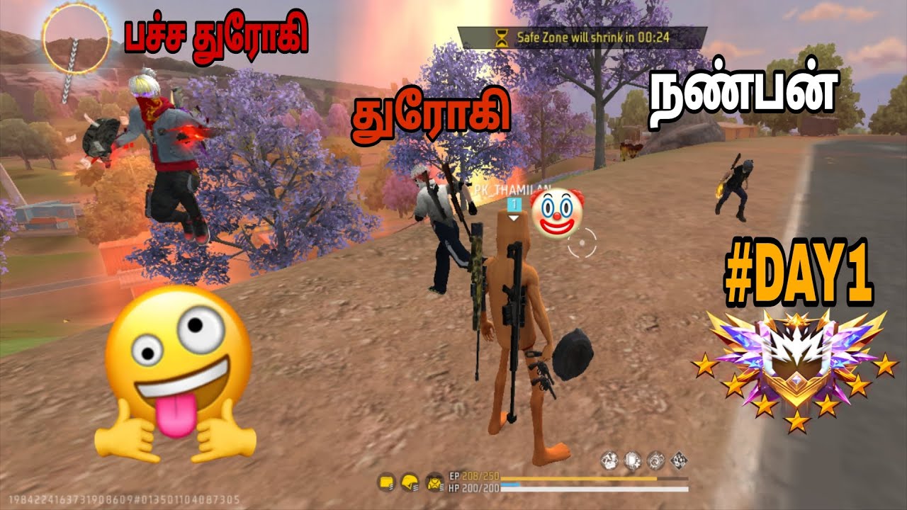 DAY:1  AWM GRANDMASTER CHALLENGE💪 FREE FIRE🔥  PKTHAMILAN