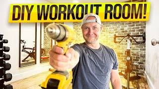 I Turned a Tiny Storage Room into a Full Home Gym!