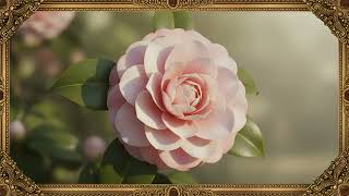 8K UHD Ultra Realistic Camellia Bloom Soft Shadows | 5 Hours Full Frame TV Decor Art screenshot 3