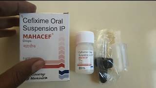 mahacef drop uses | price | composition | dose | side effects | precautions | in hindi