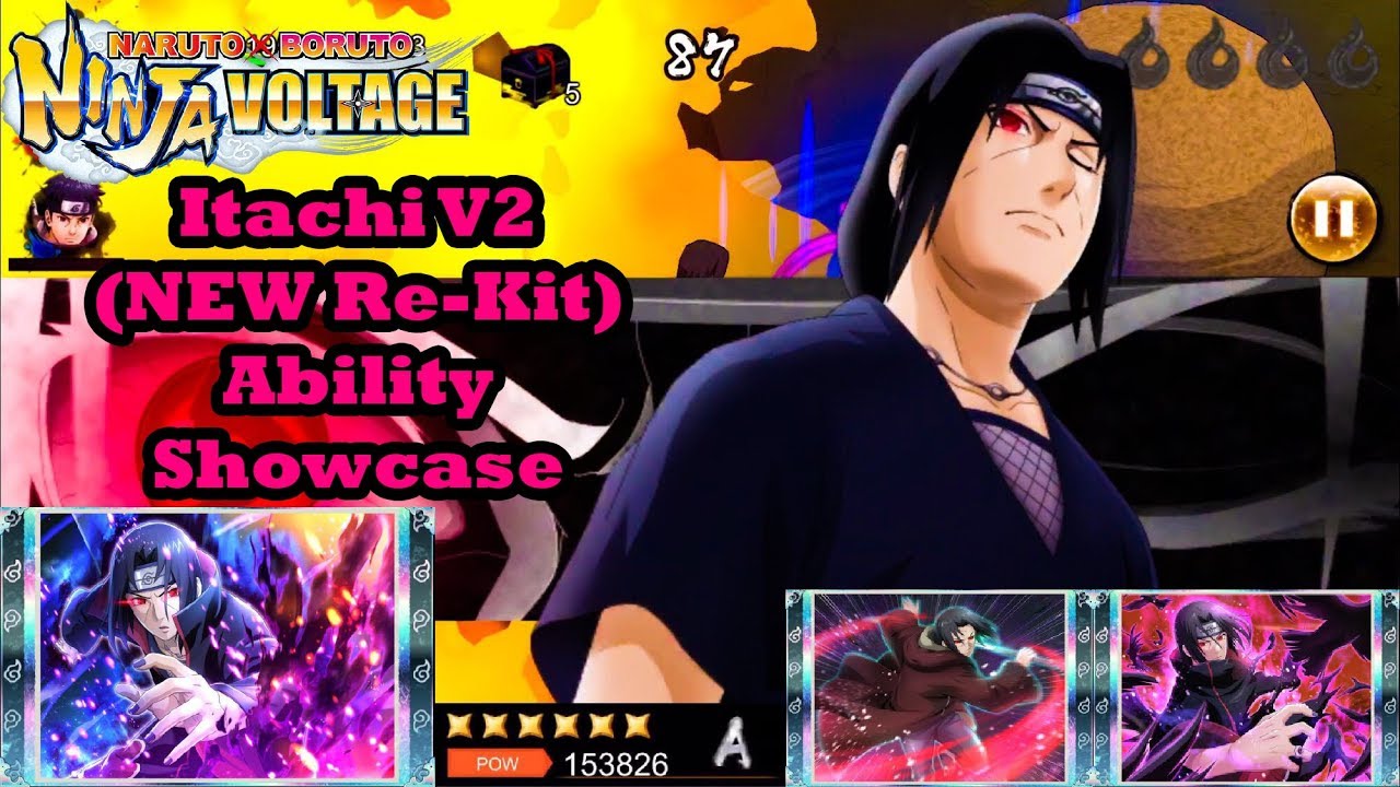 Itachi V2 New Re Kit Ability Showcase Naruto X Boruto Ninja Voltage