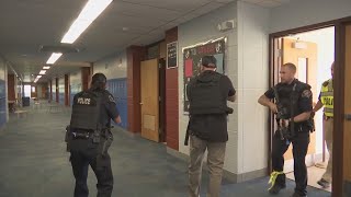 Janesville Police run 'active shooter' drill at middle school