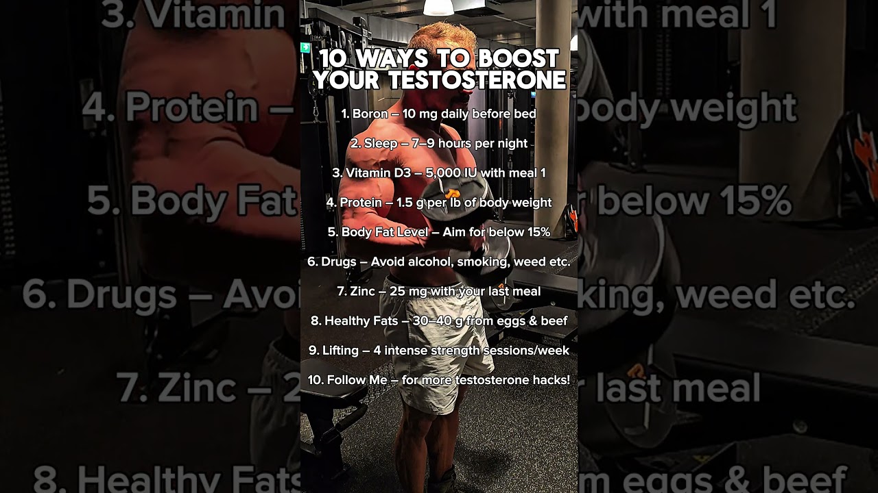 Boost Your Testosterone Levels! Follow 