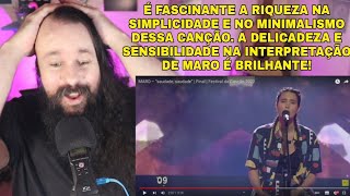 HEAVY METAL SINGER REACTS TO MARO SAUDADE SAUDADE