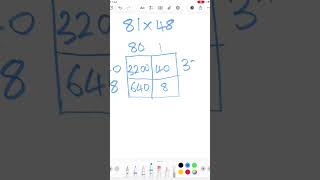 Multiply Two Digit Numbers Using Grid Method #Education #Multiplication #Tutoring #Maths #Revision