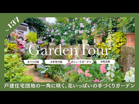 参考品　　自宅庭に咲いた花達！ 🕊Garden Tour🕊137：戸建住宅団地の一角に咲く手づくりガーデン