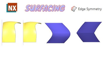 NX Surfacing (Edge Symmetry) | How to use Edge Symmetry in NX | Siemens NX |
