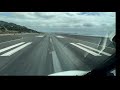 Aterrizaje en Funchal con viento racheado