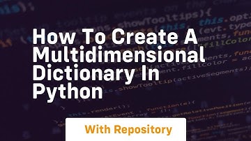 How to create a multidimensional dictionary in python