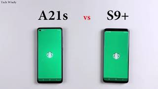 SAMSUNG A21s vs S9+ Speed Test & Size Comparison