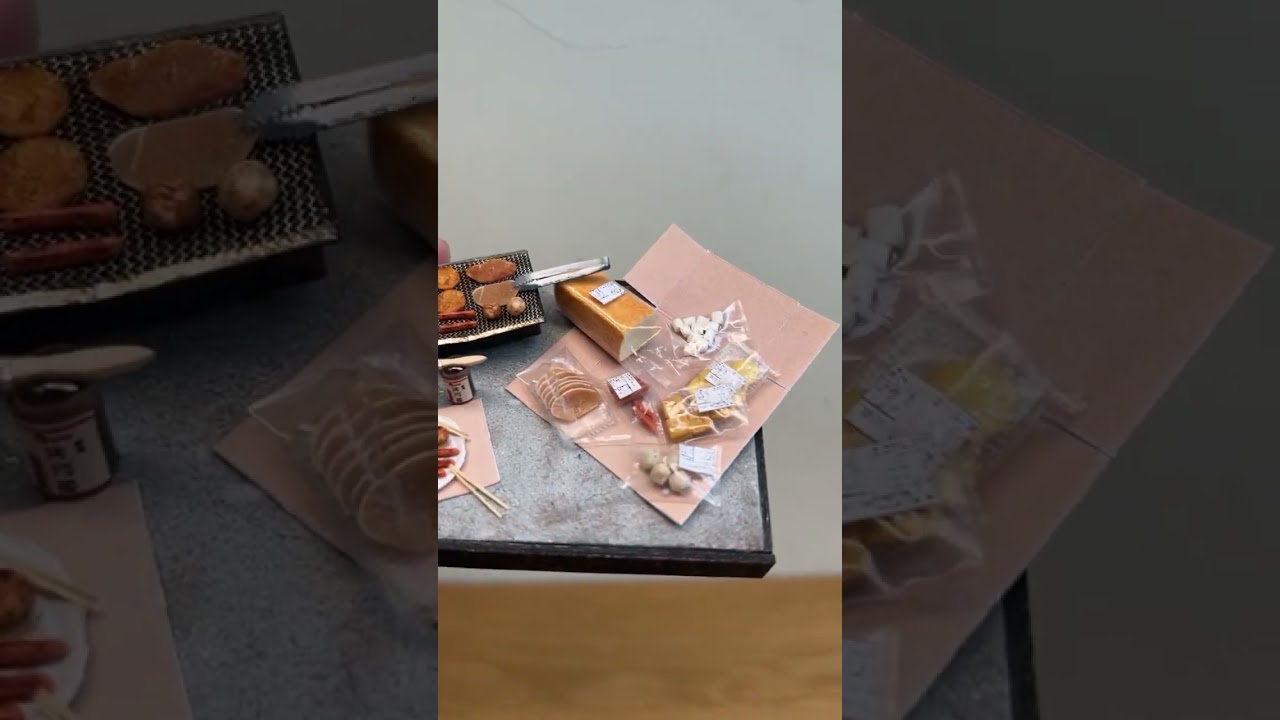 中秋吃烤肉囉 #miniature #ミニチュア #袖珍 #中秋節 #烤肉 #一公分手作 縮圖