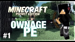 OwnagePE! EP.1 W/ UnexpectedWolf - Minecraft Pocket Edition Server!