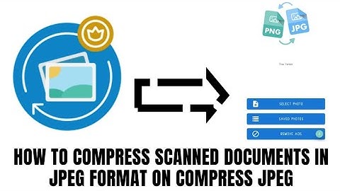 How to compress scanned documents in JPEG format on Image Converter App